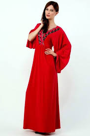 3 red color women wear Abaya Fashion dress | Trends4Ever.Com