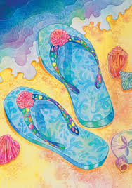 Beach Flip Flops Flag - Mad About Gardening