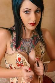 chest tattoo of tigers