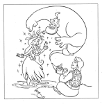 Genie coloring page