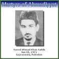 Saeed Ahmad Khan was martyred on June 01, 1974 at Gujranwala, Pakistan. - saeed_ahmad_khan