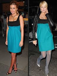 Carmen Electra Paris Hilton Blue Dress Styup