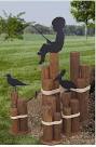 Amish Handmade Nautical Sea Side Small Pier Post Decoration with Rope