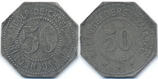 Adolf Deichsel Hindenburg O.-S. (H.464.4) 50 Pfennig ohne Jahr ...
