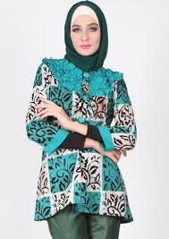 Koleksi Gambar Model Baju Muslim Batik Modern 2016