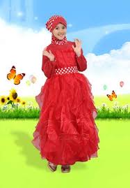 Jual Gaun Pesta Muslim Anak dan Baju Fashion Show Aini