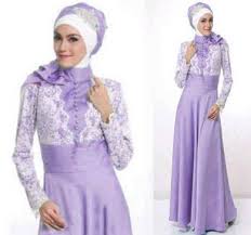 10 Contoh Model Desain Baju Muslim Brokat Terbaru 2015