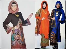 Busana wanita batik big size branded berjilbab besar terbaru ...