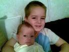 Sean Russell Williams age 3 & Jolene Adriana Williams age 1 month - sean-adriana