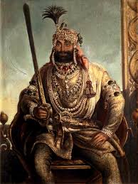 Portrait of Maharaja Sher Singh, In Rega - August Theodor Schoefft ...
