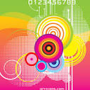 Retro Colorful Background - Vector Graphic by DryIcons