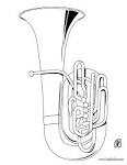 Tuba coloring page