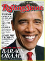 and Barack Obama strides