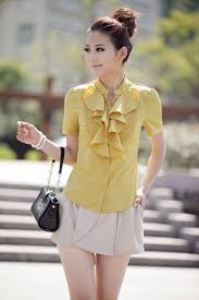 KEMEJA KERJA WANITA IMPORT LENGAN PENDEK | Model Terbaru | Jual ...