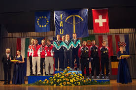 mit den Schützen Bernd Schott, Gebhard Fürst, Joachim Vogl und Walter Lagleder Europameister mit der 10-Meter-Armbrust.