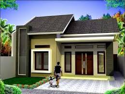 Gambar denah model rumah sederhana, warna cat teras taman DLL