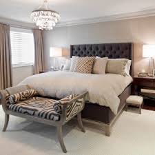 Bedroom Decorating Stores Transitional Bedroom with Tufted in ...
