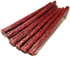 Beef sticks, smoked (snack)