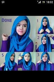 Cara Berhijab Segi Empat Untuk Wajah