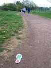 Follow the footsteps. A 'Walking For Health' group make sure the slower - via Daymix