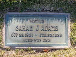 Sarah Jane Ratledge Adams (1851 - 1939) - Find A Grave Memorial - 42255392_125463909970