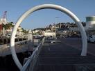hoop is the most conspicuous element in an art installation by Bob Budd. - via Daymix