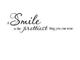 Wandtattoo A smile is the prettiest thing you can wear Wandspruch - 1759_3-Wandtattoo-a-smile-is-the-prettiest