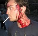 Ed Westwick Ed on the set of S