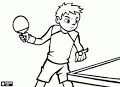 Table Tennis coloring page