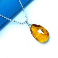 single citrine pendants