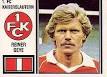 Bild: Panini Fussball 1981 Reiner Geye 1. FC Kaiserslautern Bild 188 ...