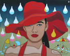 Schilderijen 2009 | Art Peter Koelman - raindrops-keep-falling-on-my-hat