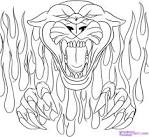 Panther coloring page