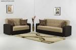 Carol Beige Chenille modern living room set by Kilim Furniture ...