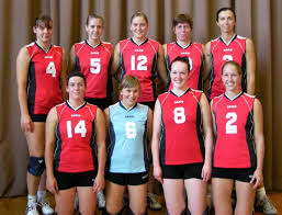 SVF Neustadt-Glewe (Regionalliga Damen 2008/2009) hinten von links: Verena Schuldt, Stefanie Lange, Margarete Ecker, Angelika Schallhorn, Anzhela Kryvarot