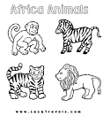 Africa coloring page