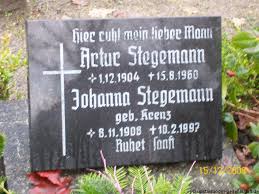 Grab von Johanna Stegemann (geb. Krenz) (08.11.1908-10.02.1997 ...