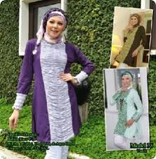 Mazaya 38, Tunik Modis Mazaya 38 Coklat Ungu Tua dan Aqua Green ...