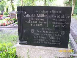 Grab von Ike Müller (11.01.1866-29.09.1940), Friedhof Timmel-neuer ...