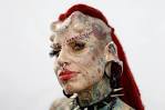 Mexican tattoo star Maria Jose Cristerna, better known as "La Mujer Vampiro" ... - RTR2WYWE-1