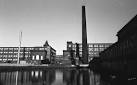 The two Lily Mills, Shaw. Photographed from outside the Dee Mill engine - via Daymix