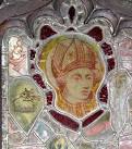Stained glass in old confessional. The tower of St Mary's church > Link - via Daymix