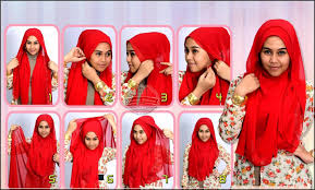 Cara Memakai Jilbab Segi Empat Sederhana Tutorial Hijab - Cara ...