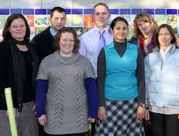 From left back Kelly Wilson, Andrew Welsman, Tony Robson, Rebecca Hunt, Front from left, Rachel Blissett, Priyanka Welsman, , Christina Levy. - 3964812