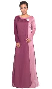 Eman Purple Colorblock Abaya Dress | Islamic abayas and maxi ...