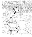 Buck coloring page