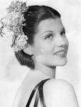 Actress wearing flowers in her