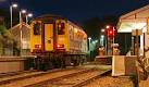 See J4791 : Whitehead station at twilight (1). The station with the 16.25 - via Daymix