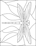 Dragonfly coloring page