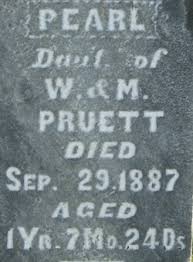 Pearl Pruett (1886 - 1887) - Find A Grave Memorial - 13120903_125345487402